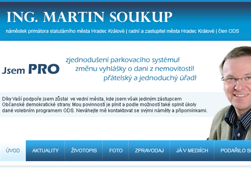 Osobní stránky Ing. Martina Soukupa